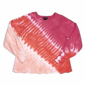 Design 365 Pink and Orange Tie Dye Sweater Size Large